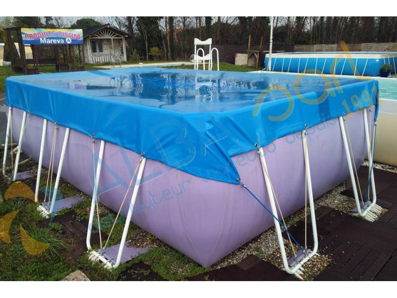 Bache de piscine hors sol hiver pour bassin de 5,50 m