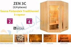 Sauna ZEN 3C (3/4 places)