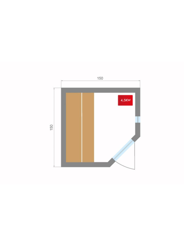 Sauna ZEN 3C (3/4 places)