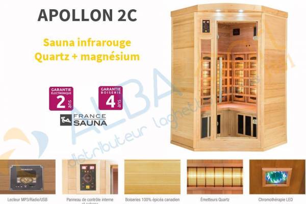 Sauna APOLLON 2C (2/3 places)