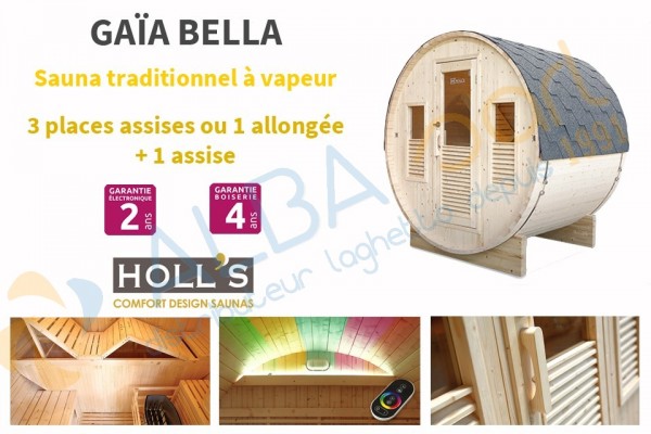 Sauna extérieur Gaïa BELLA (3 places)