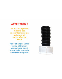 Tuyau de fixation latérale pour skimmer