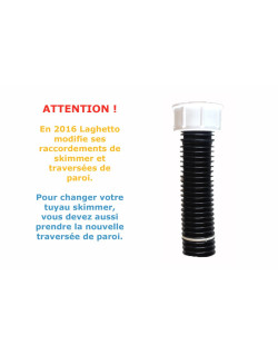 Tuyau noir sous skimmer pour filtration BOA Laghetto