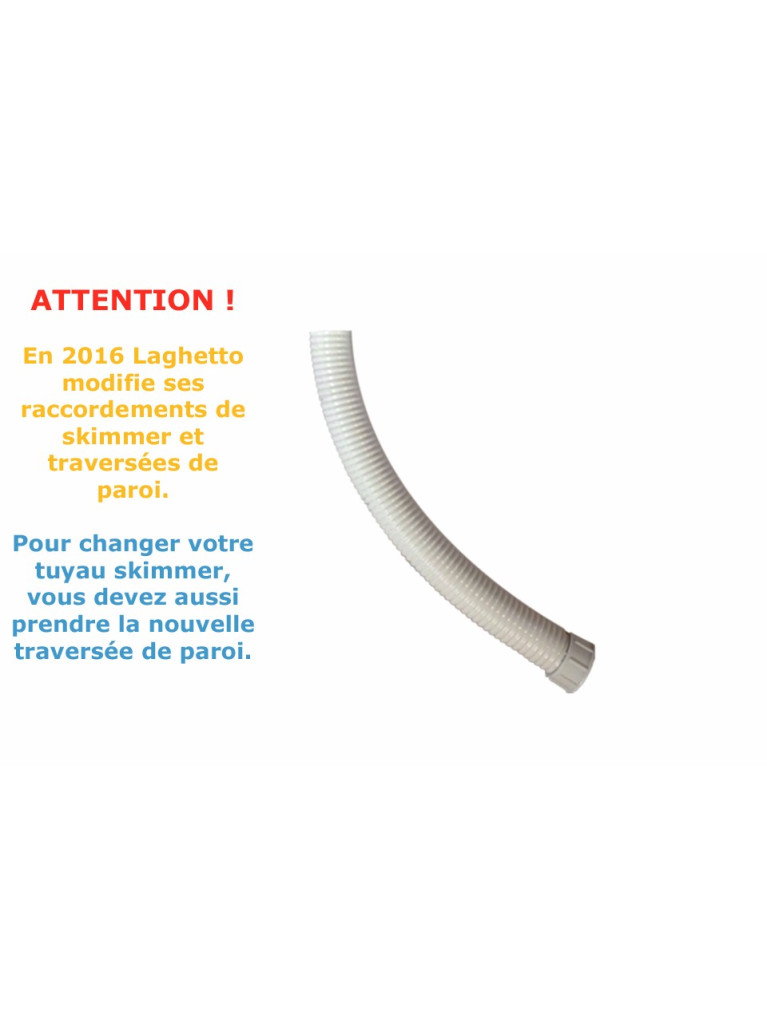 Tuyau bleu sous skimmer pour filtration à sable Laghetto Tuyau bleu sous skimmer pour filtration à sable Laghetto