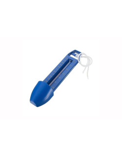 Grand thermomètre blanc non flottant avec corde d'attache.