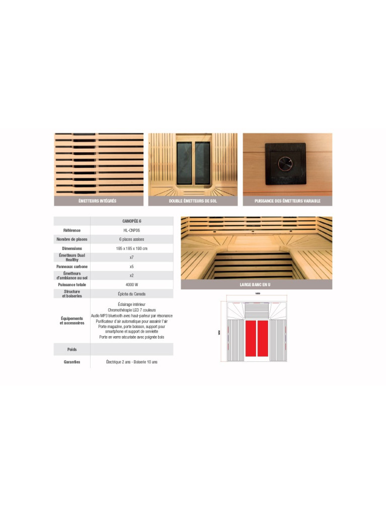 Sauna CANOPÉE 6