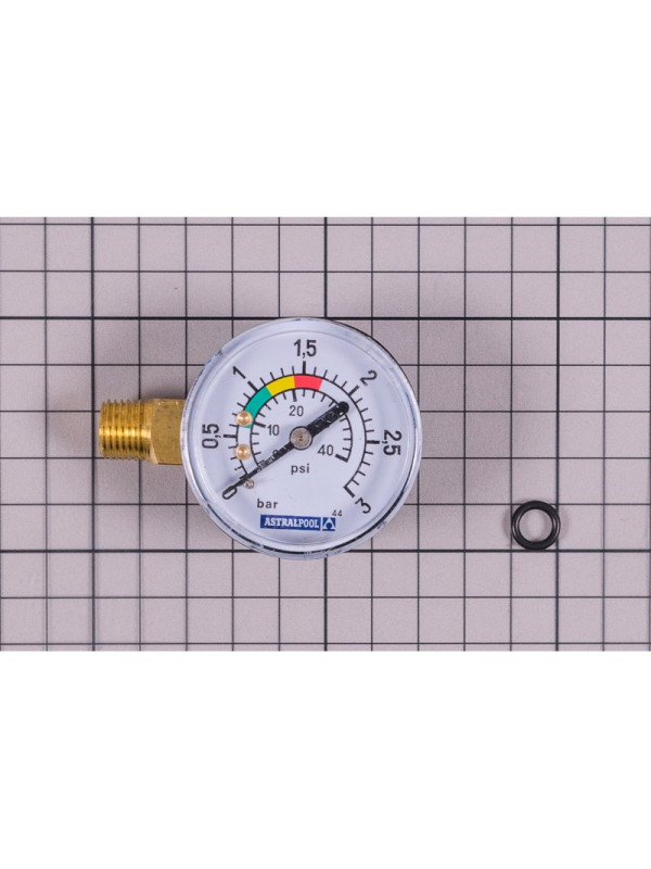 Manomètre petit filetage pour filtre à sable Astral