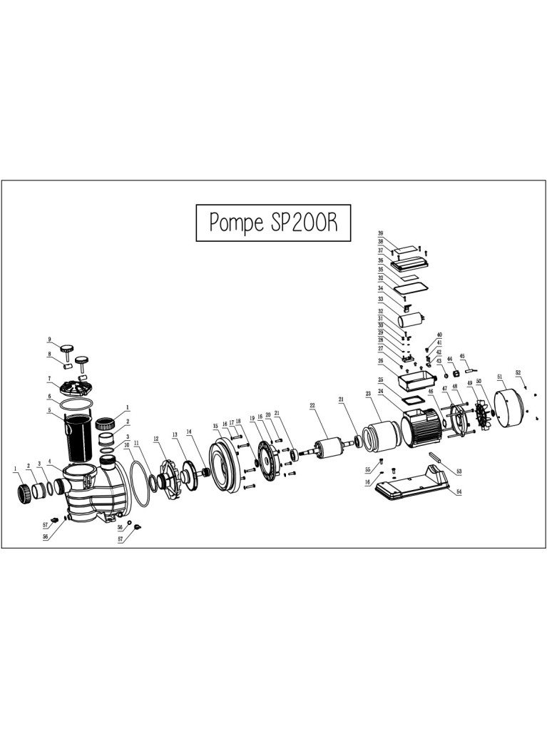 JOINT COUVERCLE PREFILTRE SP200R