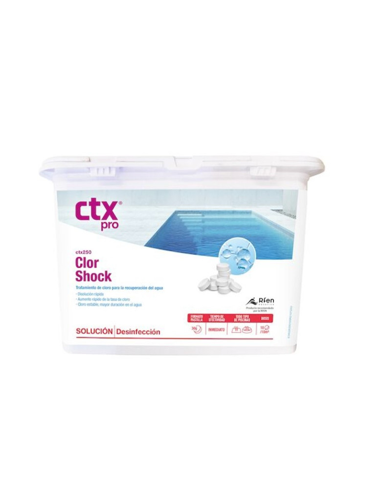 CHLORE CHOC CTX- Pastilles 30g - Pot 1kg