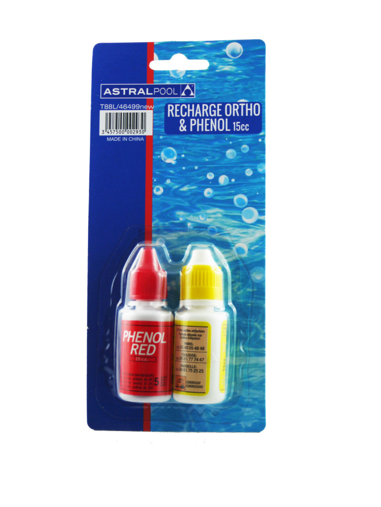 RECHARGE TROUSSE D'ANALYSE LIQUIDE Astrapool -ortho et phenol